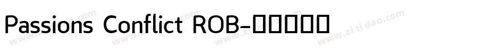 Passions Conflict ROB字体转换